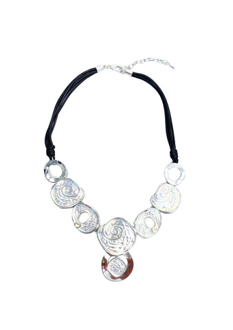 FOX _ Kette Collier Silber