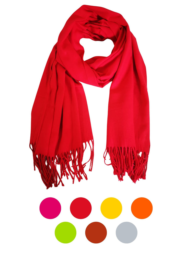 Produktbild SCHAL _ Cashmere Feel Uni Farbe~Rot Farbe~Pink 