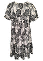 Orientique _ Kleid Papagayo Schwarz-Weiß