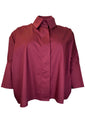 Produktbild PC _ Oversize Bluse Farbe~Bordeaux 