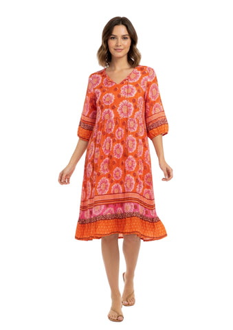 ONE SUMMER _ Sommerkleid Midi