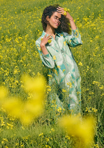 NOEN _ Blusenkleid Green