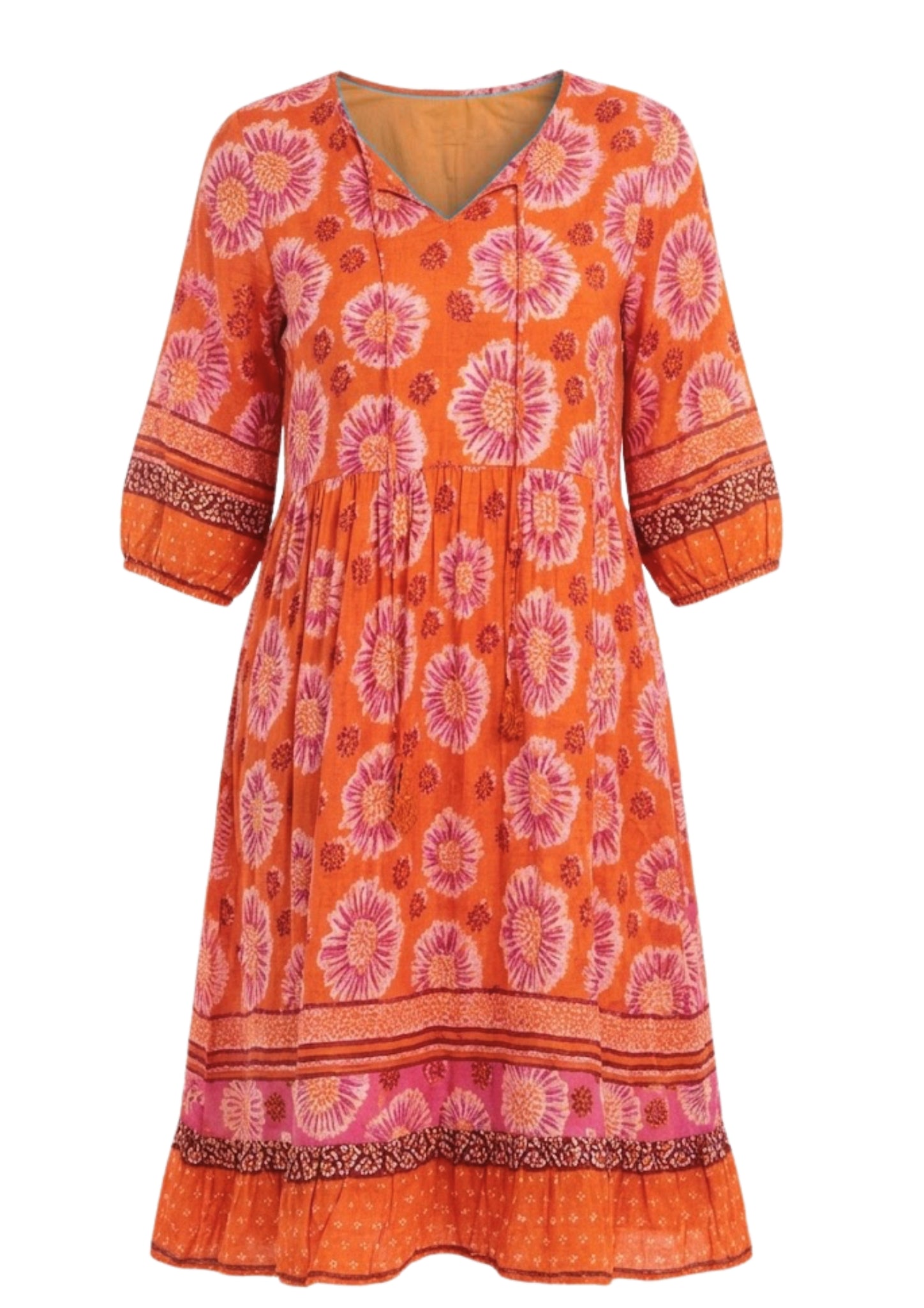 ONE SUMMER _ Sommerkleid Midi