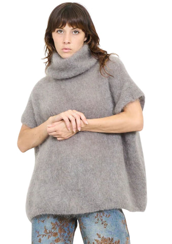 LYC _ Mohair Poncho-Pullover