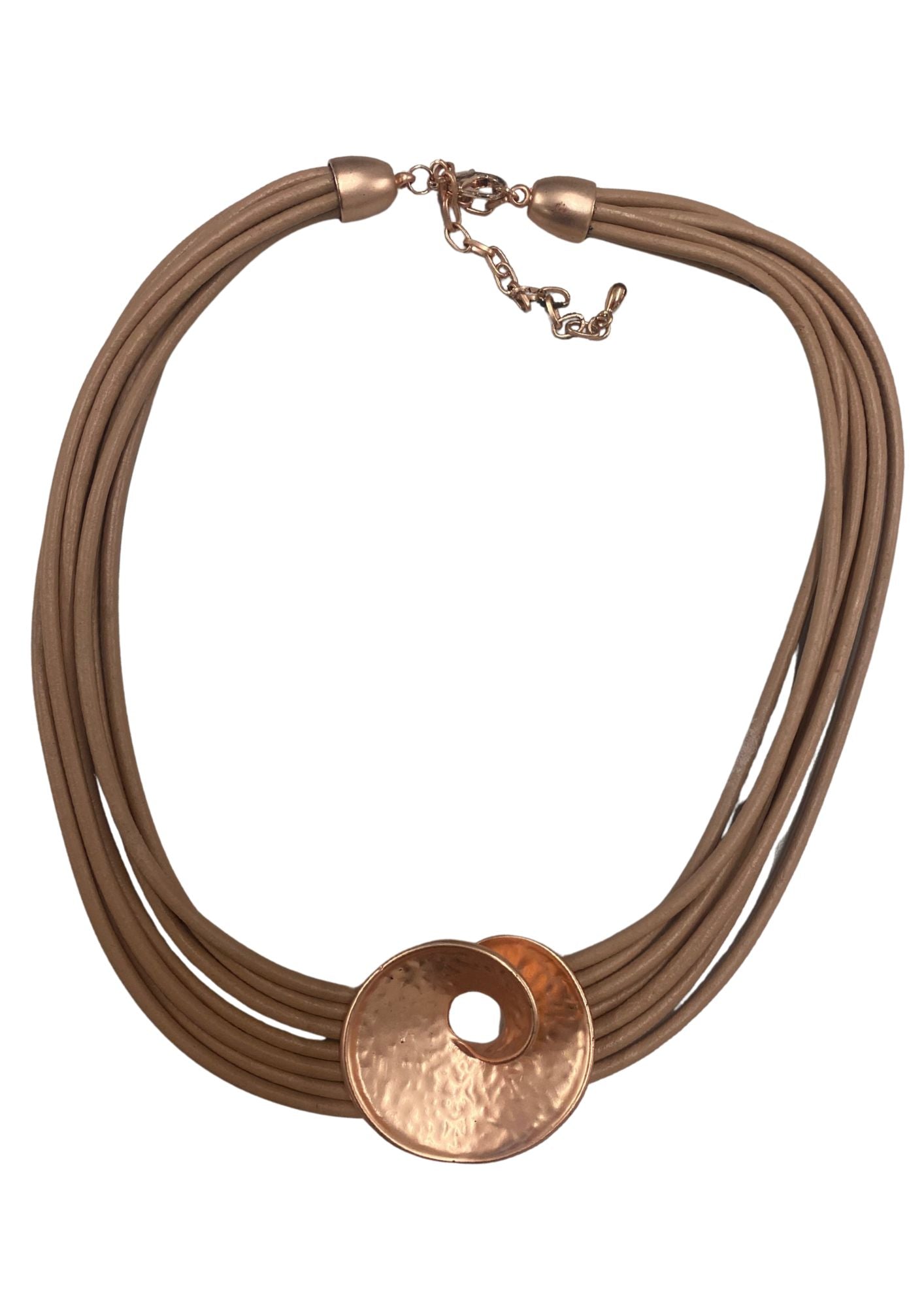 KETTE _ Spiral Kette Lederband
