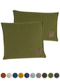 Produktbild KNIT FACTORY _ Uni Kissen Größe~50x50  Farbe~MossGreen 