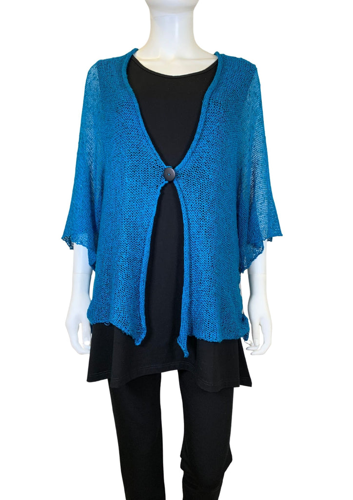Produktbild DÜWIGER _ Handstrick Kurzjacke #7 Farbe~Türkis 