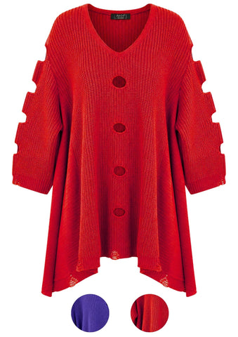 AKH _ Lochstrick Lagenlook Pullover