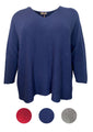 Produktbild PC _ V-Ausschnit Pullover Farbe~Marineblau Farbe~Beere Farbe~Grau 
