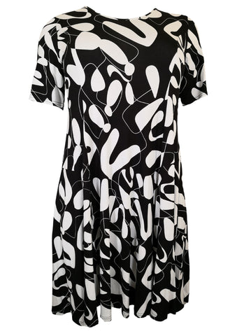NEW YORK _ Midikleid Black Blocks