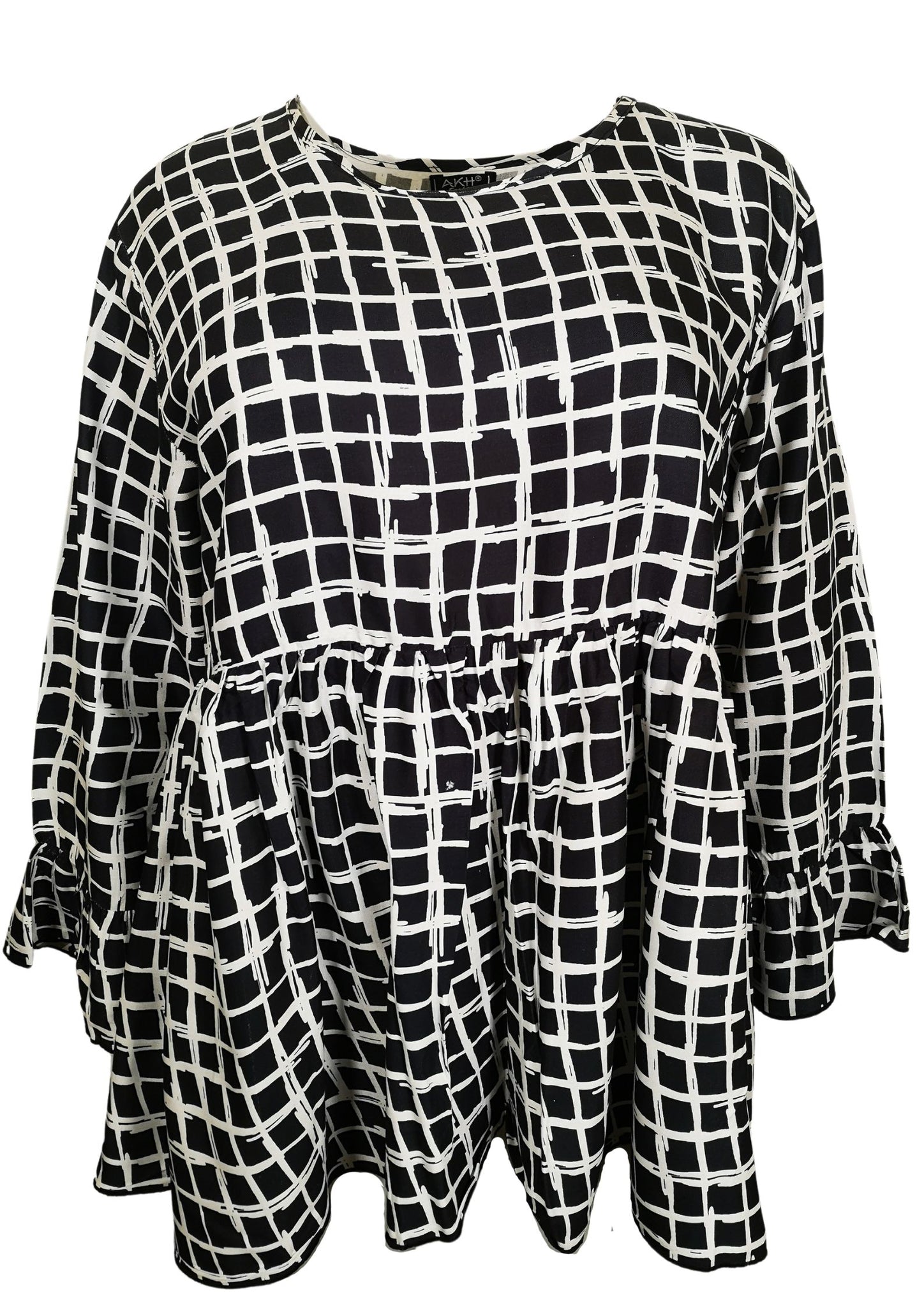 AKH _ Tunikabluse Black Check