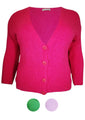 Produktbild MII _ Kurzjacke Cardigan Alpaka Farbe~Pink Farbe~Flieder Farbe~Grün 