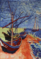 DF _ Schal „Fischerboote“ Vincent Van Gogh
