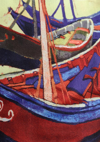 DF _ Schal „Fischerboote“ Vincent Van Gogh