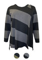 Produktbild SINNE _ A-Form Shirt Striped  Farbe~Grau-Schwarz  Größe~1 Größe~3 