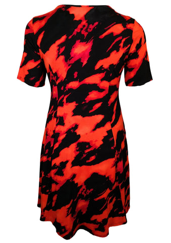 NEW YORK _ Midikleid Red Glow