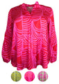 Produktbild PC _ Bluse Satin Farbe~PinkRot 