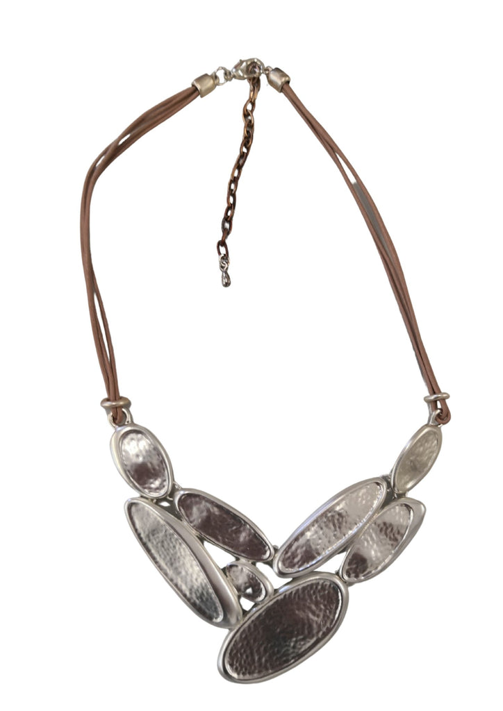 KETTE _ Lederband Beige Oval
