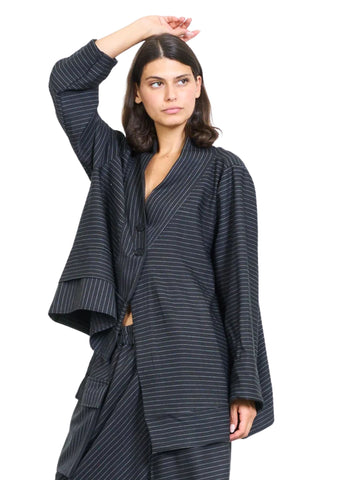VINT _ Statement Jacke Nadelstreifen