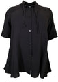 NEW YORK _ Musselinbluse Schwarz