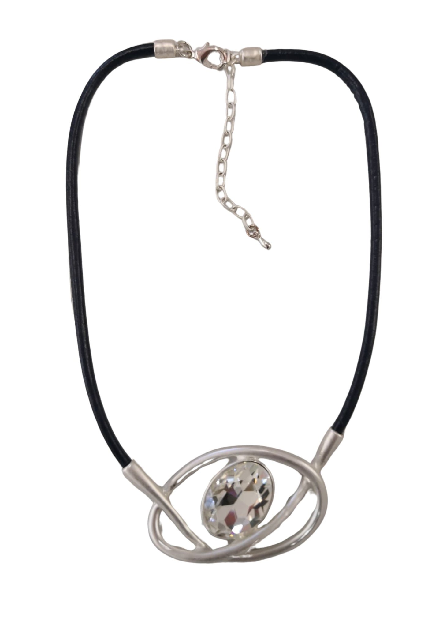 KETTE _ Lederband mit Diamant