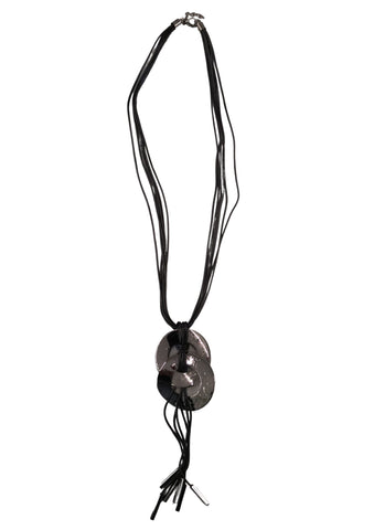 KETTE _ Lederband mit ovalem Stein