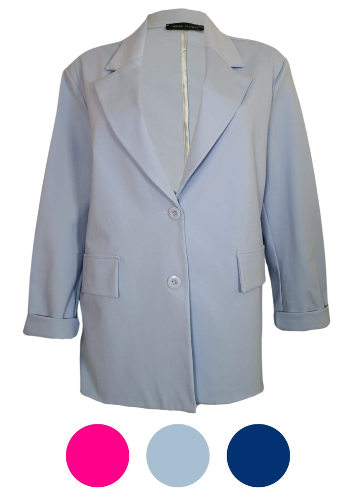 Produktbild PC _ Jersey Blazer Farbe~Hellblau Farbe~Marine Farbe~Pink 