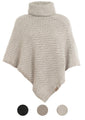 Produktbild KNIT FACTORY _ Poncho Amber Farbe~IcedClay_Beige 