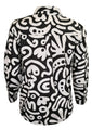ORIENTIQUE _ Bluse Schwarz-Weiß
