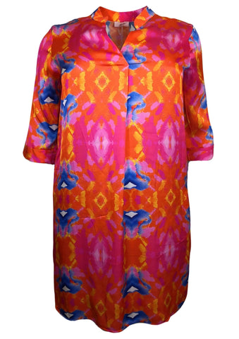 PC _ Blusenkleid Satin Orange