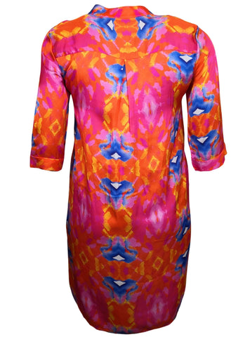 PC _ Blusenkleid Satin Orange