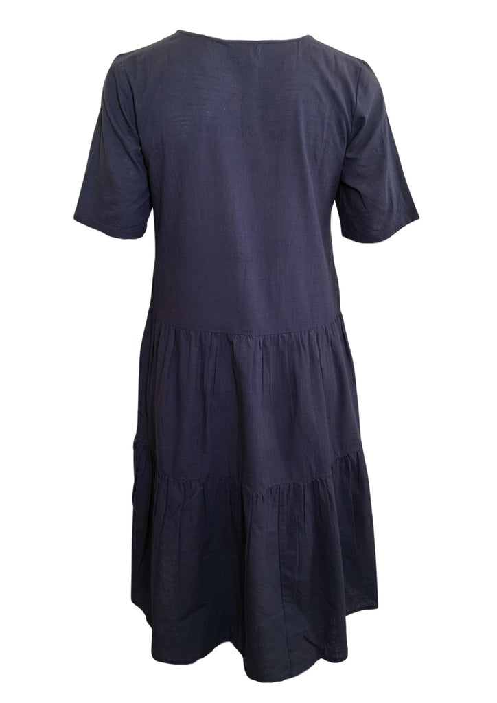 Produktbild ORIENTIQUE _ Baumwollkleid Navy