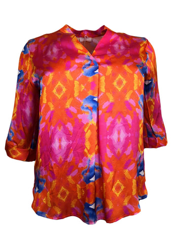PC  _ Bluse Satin Pink - Orange
