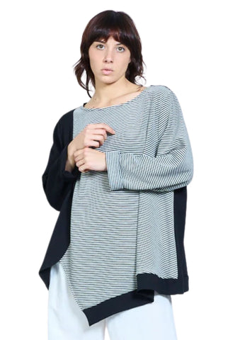 VINT _ Oversize Streifen Pullover