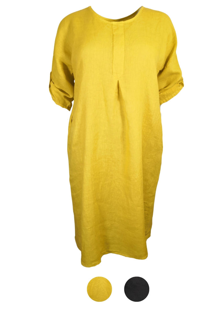 Produktbild MII _ Leinen Maxikleid Farbe~Gelb 