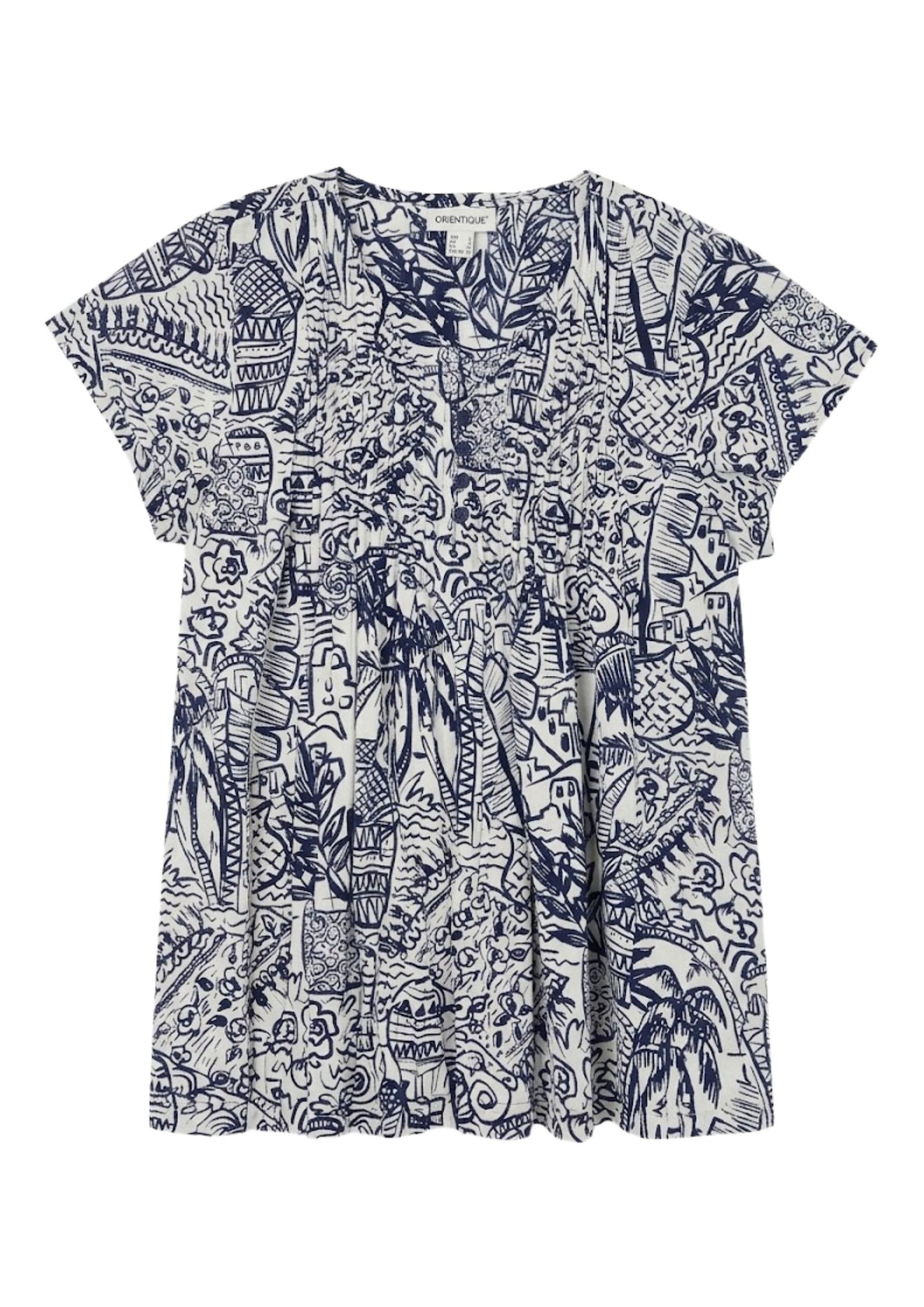 ORIENTIQUE _ Bluse Pleated