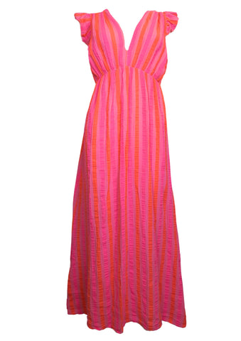 PC  _ Kleid Musselin Neon Stripe