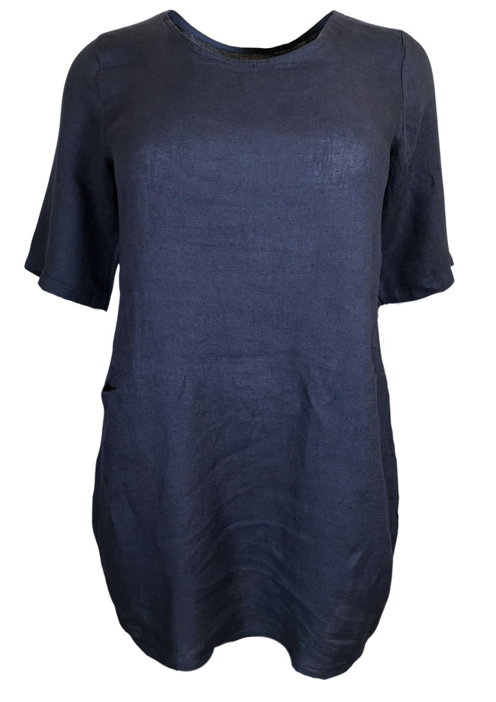 Produktbild MII _ Leinentunika Farbe~Marine 