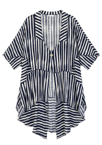 AKH _ Oversize Sommermantel Striped