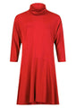 NOEN _ Midikleid Tomato Red