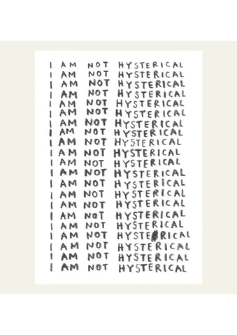HERR & FRAU RIO _ Postkarte I Am Not Hysterical
