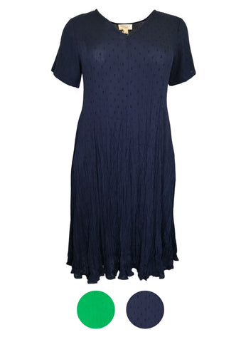 ORIENTIQUE _ Kleid Essentials Crincle