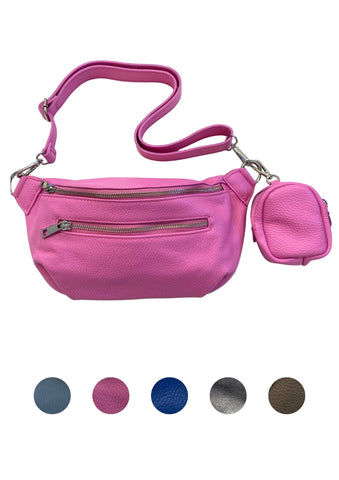 MII _ Hochwertige Bauchtasche mit Coin - Bag aus Leder