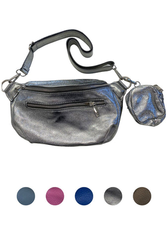 MII _ Hochwertige Bauchtasche mit Coin - Bag aus Leder