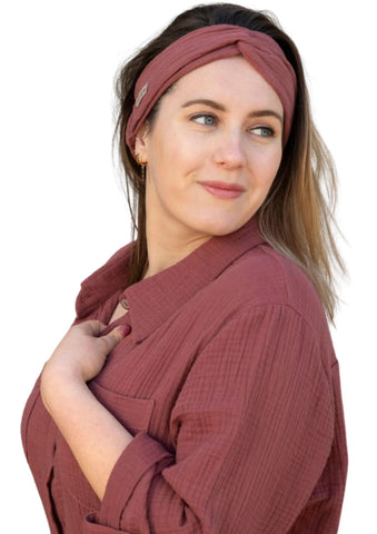 KNIT FACTORY _ Puck Musselin Haarband