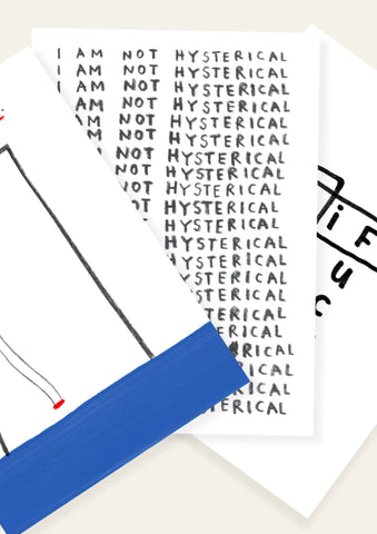 HERR & FRAU RIO _ Postkarte I Am Not Hysterical