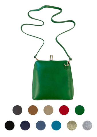 MII _ Klassische Handtasche Echtleder