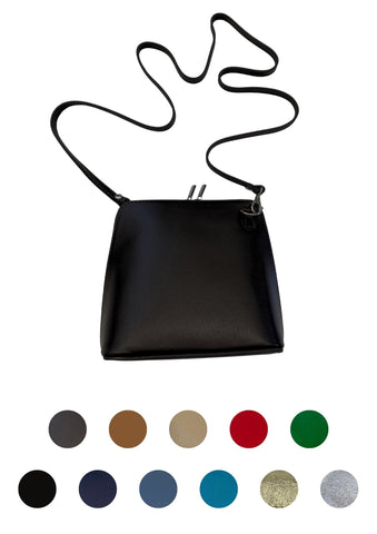 MII _ Klassische Handtasche Echtleder