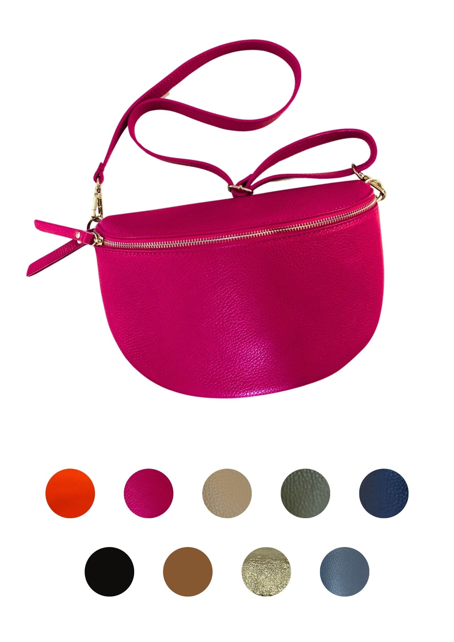 MII _ Hochwertige Bauchtasche/Crossbody Bag Leder