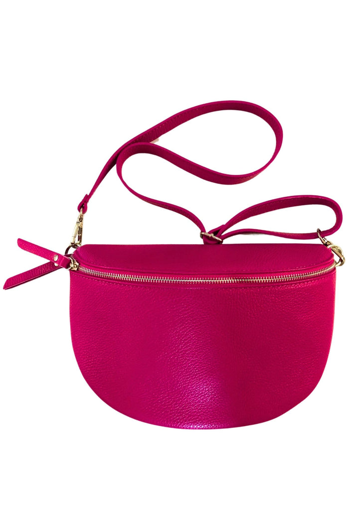Produktbild MII _ Hochwertige Bauchtasche/Crossbody Bag Leder Farbe~Pink 